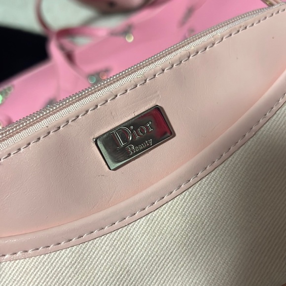 Dior bag pouch wristlet makeup cosmetic case beauty pink vintage y2k deadstock - Picture 6 of 9